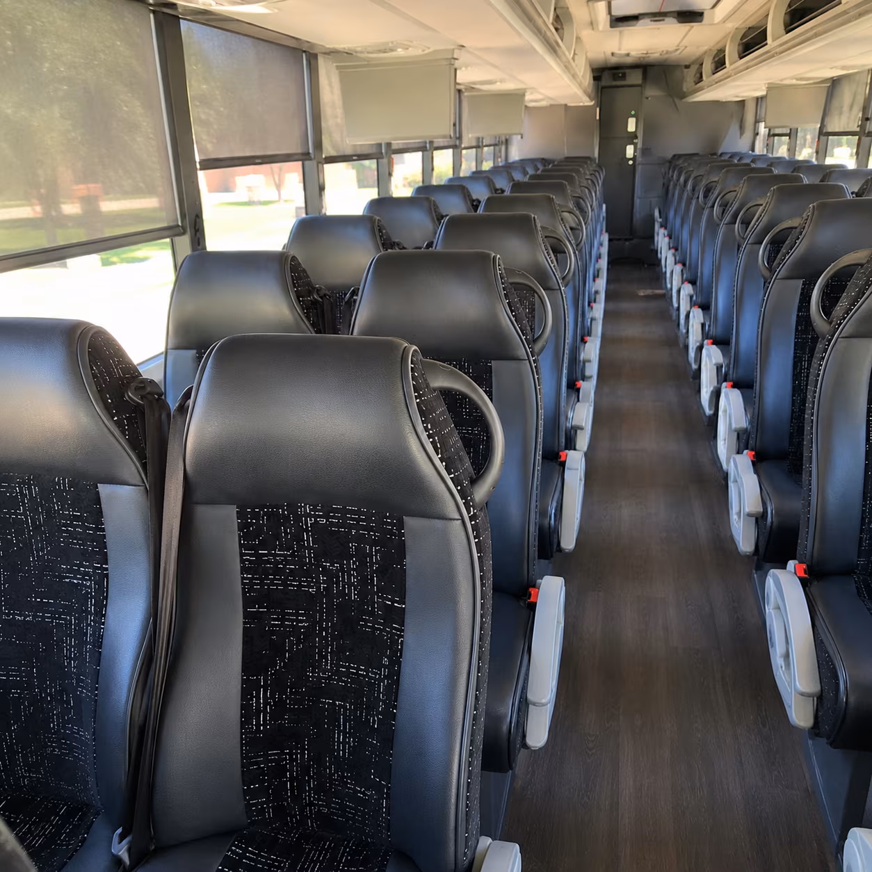 pasadena charter bus inside